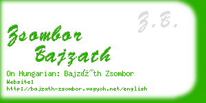 zsombor bajzath business card